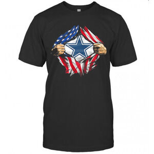 Blood Insides Dallas Cowboys American Flag Independence Day Tshirt